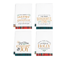 Load image into Gallery viewer, Holiday Message Tea Towels