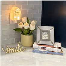 Load image into Gallery viewer, Home Is Our Happy Place 5&quot; Ceramic Night Light
