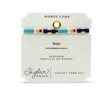Load image into Gallery viewer, Hope Tila Morse Code Bracelet