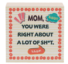 Load image into Gallery viewer, Humor Gift for Mom Block Talk