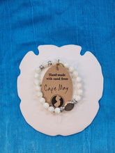 Load image into Gallery viewer, Cape May- Natural Stone Bracelet with Beach Sand from Cape May, NJ