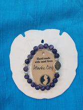 Load image into Gallery viewer, Natural Stone Bracelet with Beach Sand from Atlantic City, NJ