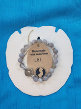 Load image into Gallery viewer, Natural Stone Bracelet with Beach Sand from Long Beach Island, NJ - LBI