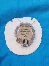 Load image into Gallery viewer, OCMD-Natural Stone Bracelet with Beach Sand from Ocean City, Maryland