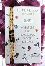 Load image into Gallery viewer, Birth Flower Bracelets