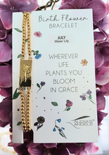 Load image into Gallery viewer, Birth Flower Bracelets