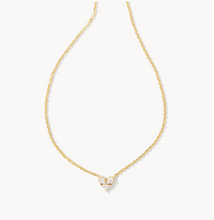 Load image into Gallery viewer, Kendra Scott Gold Katy Heart Necklace In White Crystal
