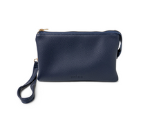 Load image into Gallery viewer, Kedzie Eclipse Convertible Wallet Crossbody or Wristlet in Navy