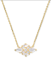 Load image into Gallery viewer, Kendra Scott Abbie Crystal Pendant Necklace Neutral Mix