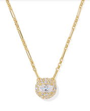 Load image into Gallery viewer, Kendra Scott Bella Short Pendant Necklace White CZ