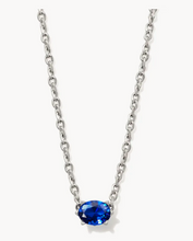 Load image into Gallery viewer, Kendra Scott Cailin Necklace Blue Crystal in Silver or Gold