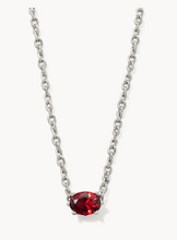 Load image into Gallery viewer, Kendra Scott Cailin Necklace Red Crystal in Silver or Gold