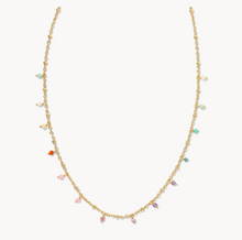 Load image into Gallery viewer, Kendra Scott Camry Beaded Strand Necklace Gold Pastel Mix
