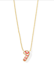 Load image into Gallery viewer, Kendra Scott Candy Cane Pendant Necklace Ivory Mother of Pearl