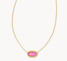 Load image into Gallery viewer, Kendra Scott Elisa Ridge Frame Necklace in Gold Azalea Illusion