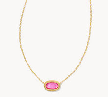 Load image into Gallery viewer, Kendra Scott Elisa Ridge Frame Necklace in Gold Azalea Illusion
