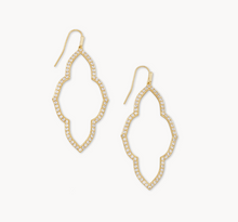 Load image into Gallery viewer, Kendra Scott Gold Abbie Large Open Frame Earrings