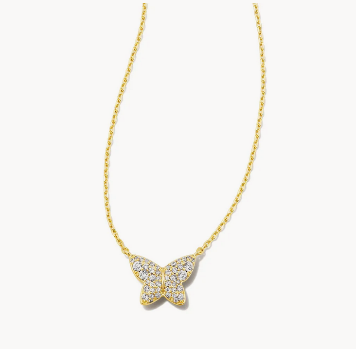 Kendra Scott 14K Yellow Gold Star Pendant Necklace - White Diamond