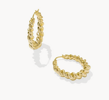 Load image into Gallery viewer, Kendra Scott Haisley Hoop Earrings Gold or Silver