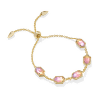 Load image into Gallery viewer, Kendra Scott Hallie Delicate Chain Bracelet Sunrise Watercolor in Gold or Silver