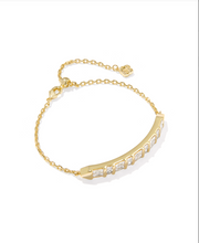 Load image into Gallery viewer, Kendra Scott Jamie Delicate Chain Bracelet White CZ