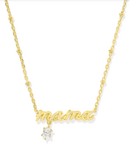 Load image into Gallery viewer, Kendra Scott Mama Crystal Pendant Necklace gold or silver