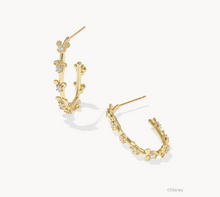 Load image into Gallery viewer, Kendra Scott Mickey Mouse Hoop Earrings White Crystal