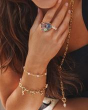 Load image into Gallery viewer, Kendra Scott Parker Charm Bracelet Gold Pearls