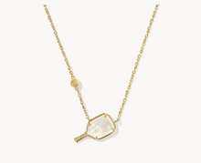Load image into Gallery viewer, Kendra Scott Pickleball Necklace in Ivory Mother of Pearl in Gold or Silver