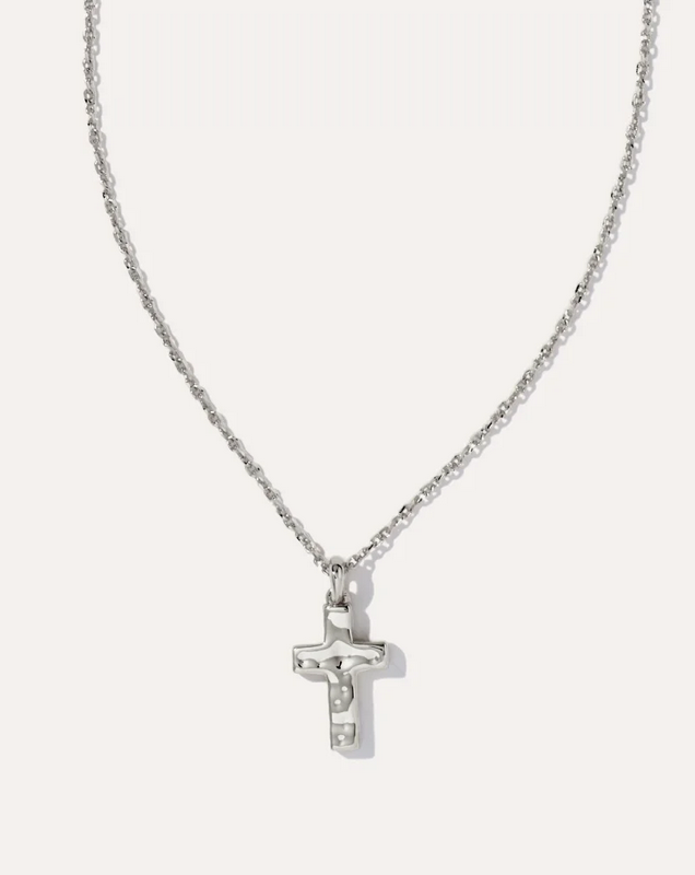 Cross Link and Chain Necklace in Silver – Kendra Scott main image 1