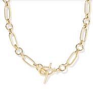 Load image into Gallery viewer, Kendra Scott Sylvia Metal Link Chain Necklace Gold or Silver