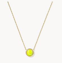 Load image into Gallery viewer, Kendra Scott Tennis Necklace in Chartreuse Magnesite Gold or Silver