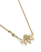 Load image into Gallery viewer, Kendra Scott Anya Flower Pendant Necklace - Gold Ivory Mix