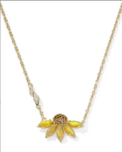 Load image into Gallery viewer, Kendra Scott Anya Flower Pendant Necklace Gold Yellow Mix