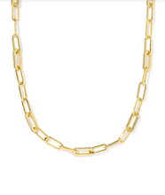 Load image into Gallery viewer, Kendra Scott Bella Chain Necklace White CZ
