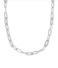 Load image into Gallery viewer, Kendra Scott Bella Chain Necklace White CZ