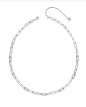 Load image into Gallery viewer, Kendra Scott Bella Chain Necklace White CZ