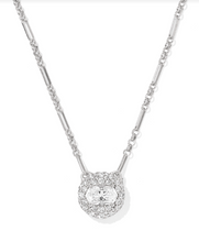 Load image into Gallery viewer, Kendra Scott Bella Short Pendant Necklace White CZ
