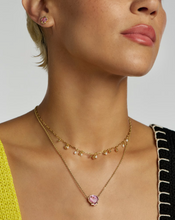 Load image into Gallery viewer, Kendra Scott Brynne Shell Necklace Gold Purple Iridescent Abalone Illusion
