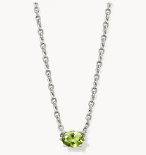 Load image into Gallery viewer, Kendra Scott Cailin Necklace In Peridot Crystal in Gold or Silver