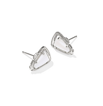 Load image into Gallery viewer, Kendra Scott Cheer Megaphone Stud Earrings Ivory Mother of Pearl