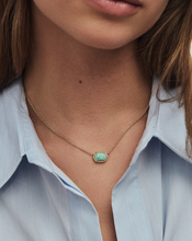 Load image into Gallery viewer, Kendra Scott Daphne Frame Pendant Necklace Gold Ivory Mother of Pearl