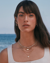 Load image into Gallery viewer, Kendra Scott Elisa Beaded Necklace Gold Chartreuse Green Mother of Pearl