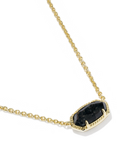 Load image into Gallery viewer, Kendra Scott Elisa Black Granite Boo Gold Necklace