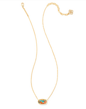 Load image into Gallery viewer, Kendra Scott Elisa Gold Bronze Veined Turquoise Magnesite Red Oyster Necklace