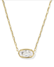 Load image into Gallery viewer, Kendra Scott Elisa Luxe Pendant Necklace White CZ