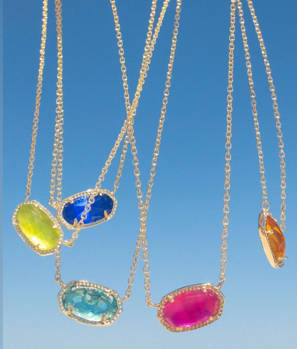 Elisa Pendant October Birthstone Kendra Scott Necklace Ring Duo