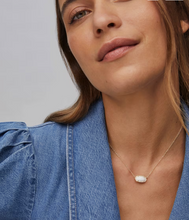 Load image into Gallery viewer, Kendra Scott Elisa Pendant Necklace Light Yellow Kyocera Opal Gold