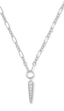 Load image into Gallery viewer, Kendra Scott Fate Silver Short Pendant Necklace