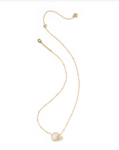 Load image into Gallery viewer, Kendra Scott Football Helmet Mother of Pearl Necklace